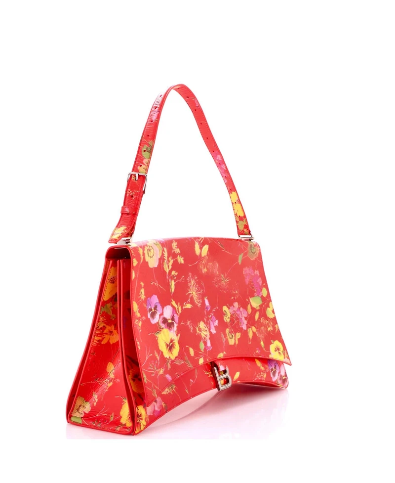 Pre-Owned Balenciaga Large Crush Sling Shoulder Bag Printed Leather
