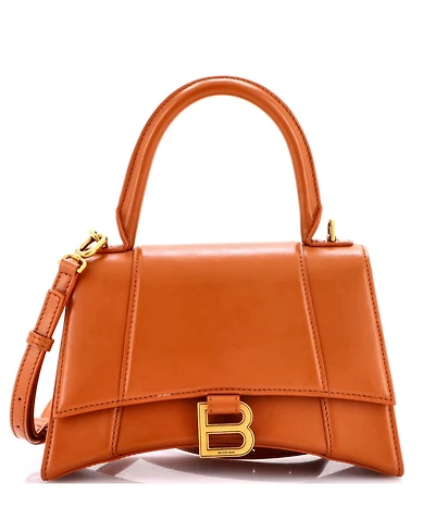 Pre-Owned Balenciaga Small Hourglass Top Handle Bag Leather