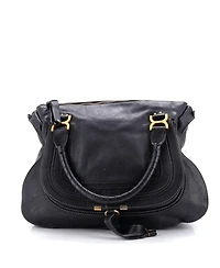 Pre-Owned Chloe Large Marcie Shoulder Bag Leather