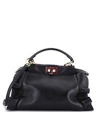 Pre-Owned Fendi Mini Wave Peekaboo Bag Leather