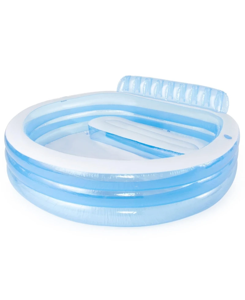 Gnuadz Swim Center Inflatable Family Lounge Pool with Bench