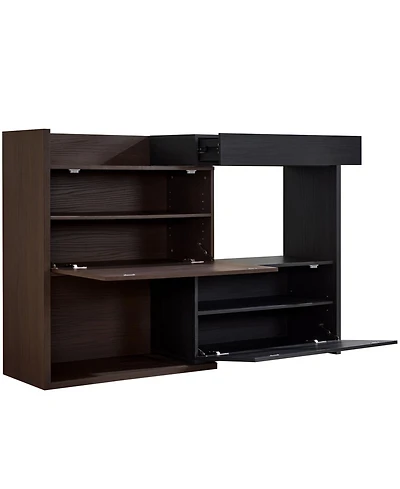 Streamdale Furniture Extendable Rotating Corner Cabinet - Set of 2