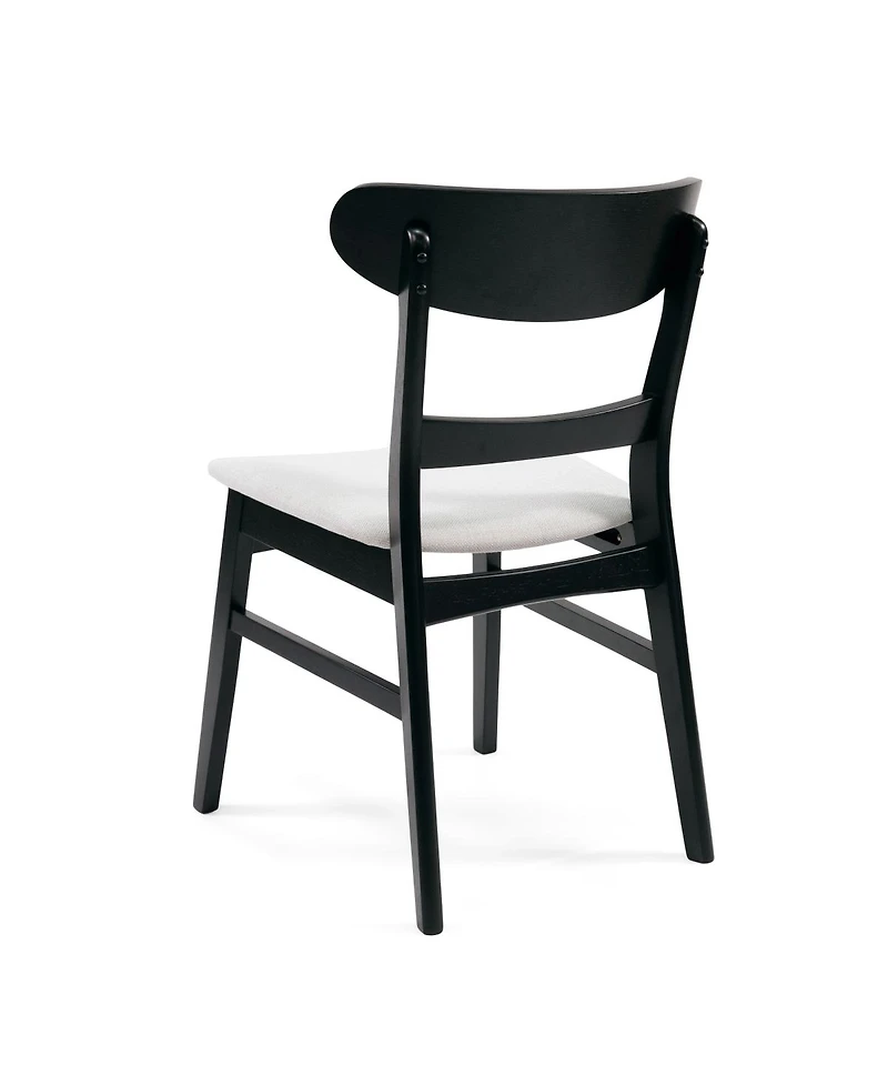Streamdale Furniture Mid-Century Rubberwood 5-Piece Dining Set