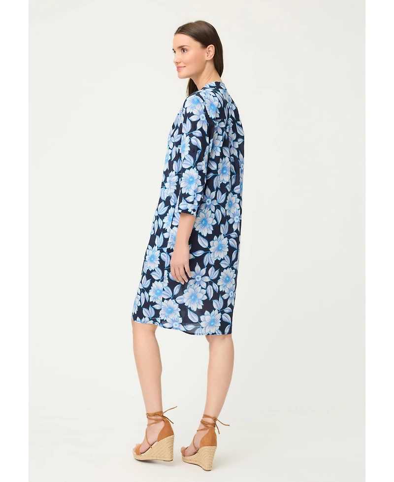 Olsen Women's Floral Tunic Shirt Dress
