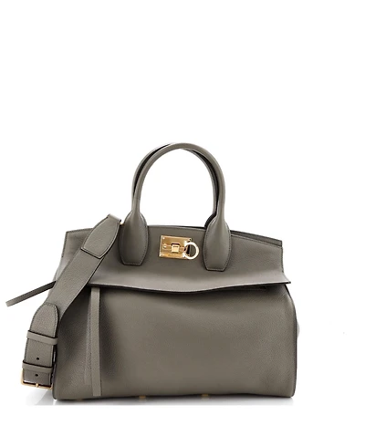 Pre-Owned Salvatore Ferragamo Medium Studio Satchel Leather