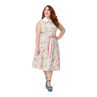 Unique Vintage Plus Sleeveless Dress