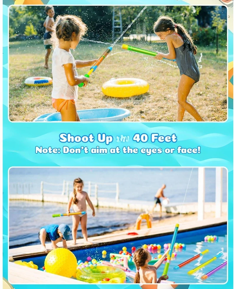 Gnuadz Water Squirt Toys Adults Outdoor Super Blaster Pool Beach Party Games