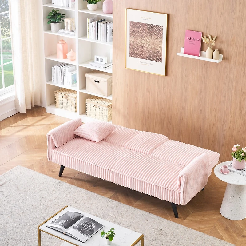 Streamdale Furniture Minimalist Corduroy Sofa for Living Room and Bedroom