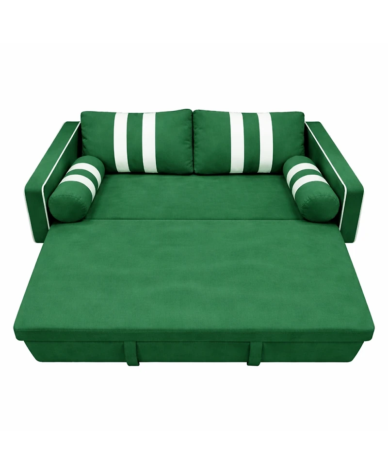 Streamdale Furniture 2-Seater Pull-Out Sofa Bed with Usb and Storage