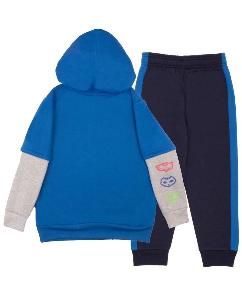 Pj Masks Toddler Boys Pj Mask 2 Piece Fleece Hoodie and Jogger Pants Outfit Set