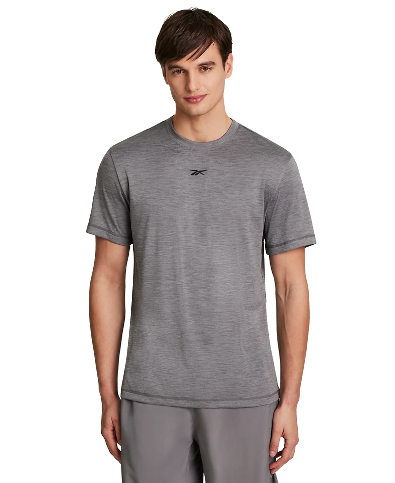 Reebok Men's Tech Regular-Fit Logo T-Shirt