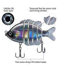 Gnuadz Jointed Panfish Bluegill Swimbait Topwater Bass Lure