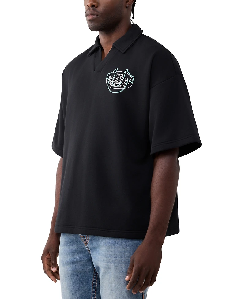 True Religion Men's Tiger Short-Sleeve Polo Shirt