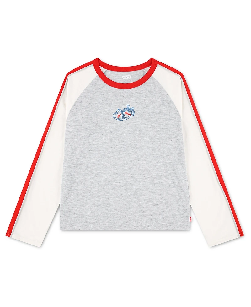 Levi's Girls' 7-16 Long-Sleeve Baseball T-Shirt