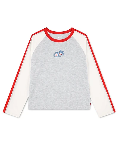 Levi's Girls' 7-16 Long-Sleeve Baseball T-Shirt