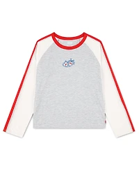 Levi's Girls' 7-16 Long-Sleeve Baseball T-Shirt