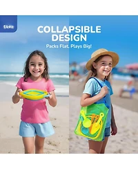 Gnuadz Collapsible Beach Toys Sand Buckets Shovels Mesh Bag Sandbox Kids