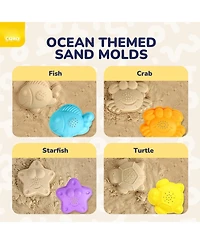 Gnuadz Beach Toys Sand Castle Building Kit Ages 1-12 Sandbox