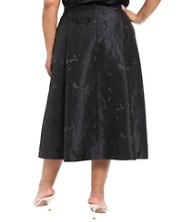Muse Plus Pleated Midi Skirt