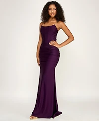Emerald Sundae Women's Ruched Corset Gown