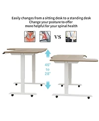 Streamdale Furniture L-Shaped Electric Standing Desk