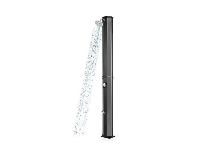 Lucky One 7.5 Feet Solar Heated Outdoor Shower with Shower Head, 15.9 Gallon Tank