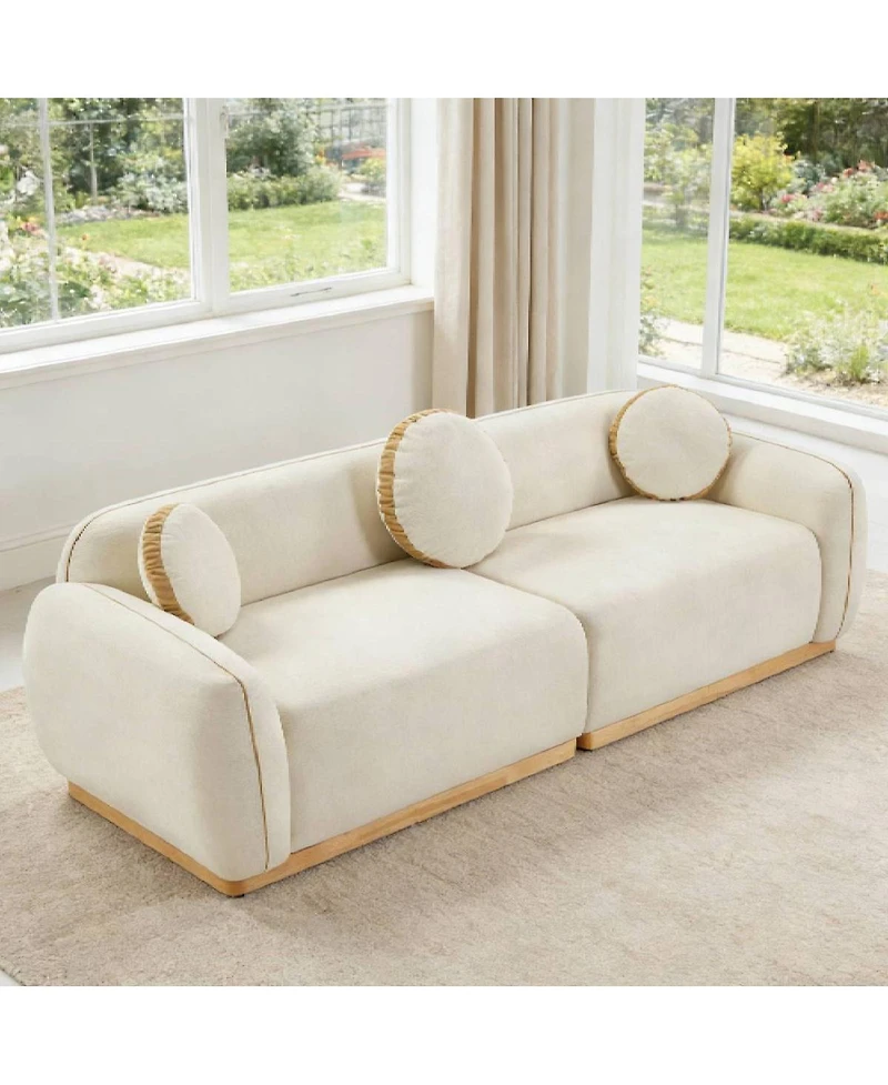 Streamdale Furniture Modern Sofa Set with 3 Accent Pillows