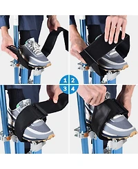 Yescom Drywall Stilt Straps 1 Pair of Padded Foot Bands Comfortable for All Day Wear Part Replacement