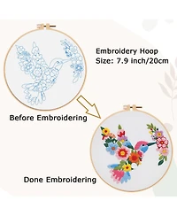 Gnuadz Flower Embroidery Kit Beginner Hoop Guide