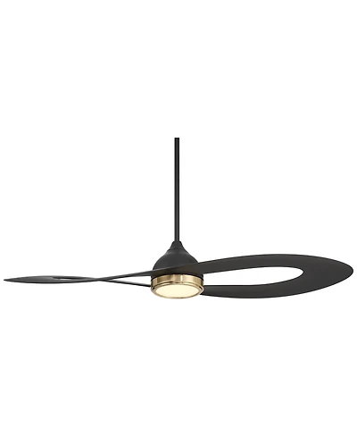 Possini Euro Design 52 Inch Obi Matte Cct Led Damp Ceiling Fan with Remote