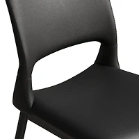 Streamdale Furniture Pu Leather Dining Chairs Set of 2