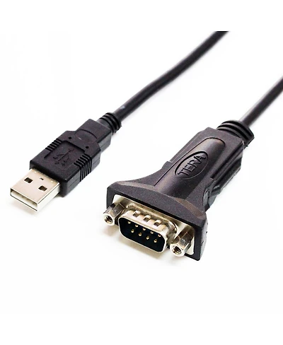 Tera Grand 6' Premium Usb 2.0 to RS232 DB9 Adapter Cable, Female Jack Nuts