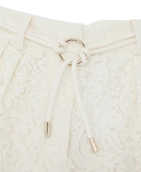 Reiss Women's Rope-Belt Lace Shorts