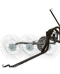 Yard Tuff Acr-600T 55 Inch Steel Tow Behind Acreage Rake with Pin Style Hitch