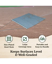 Yard Tuff 44HPDM Atv/Utv 4 x 4 Foot Zinc and Steel Field Surface Leveling Drag Mat