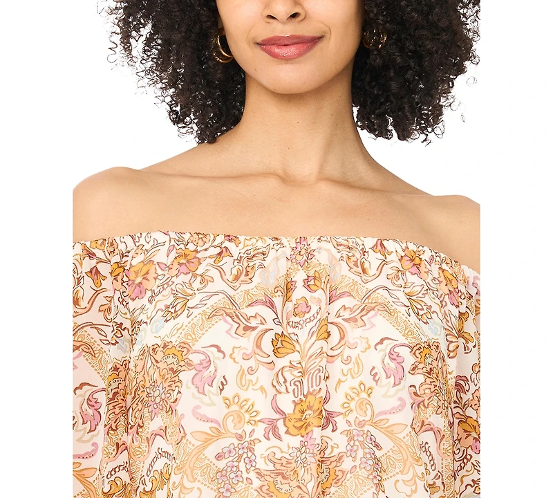 Vince Camuto Women's Off-The-Shoulder Long-Sleeve Blouse