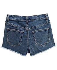 With Jules Girls' 7-16 Lace-Trim Denim Shorts