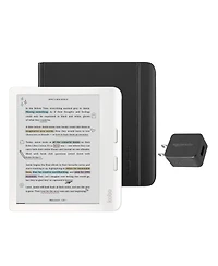 Kobo Libra Colour eReader with Notebook SleepCover Case and Ac Bundle