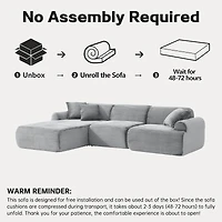 Streamdale Furniture Modular Sectional Sofa Couch, Detachable & Washable, Convertible L-Shape