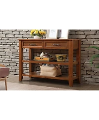 Streamdale Furniture Mid-Century Style Sideboard Buffet with Ample Storage