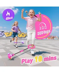 HopeRock Skip Ball Toy for Girls Ages 6-10,Girl Birthday Gifts,3 Fun Modes,Flashing Light-Up Wheel,Led Digital Counter,Replaceable Battery