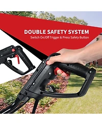 Mecale 17 Inch 10 Amp Corded Electric Tiller and Cultivator with 9-Inch Tilling Depth