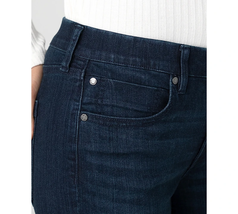 Liverpool Los Angeles Petite Low-Rise Comfort Waist Straight-Leg Jeans