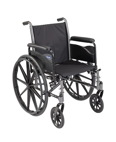 Invacare Tracer SX5 Folding Wheelchair for Adults, 18 Inch Seat, Full Arms, Everyday Use