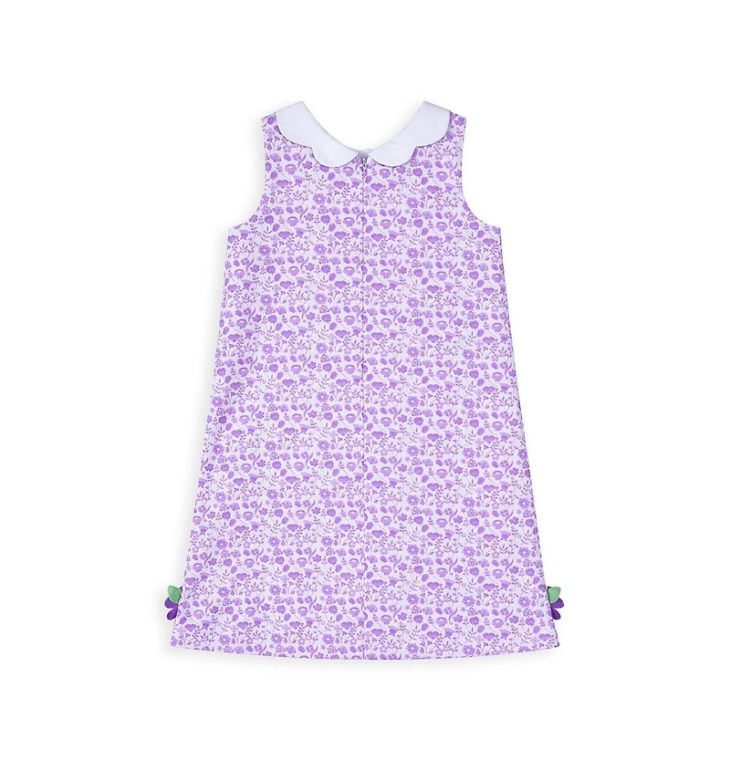 Florence Eiseman Toddler Girls Printed Pique Dress with Flowers