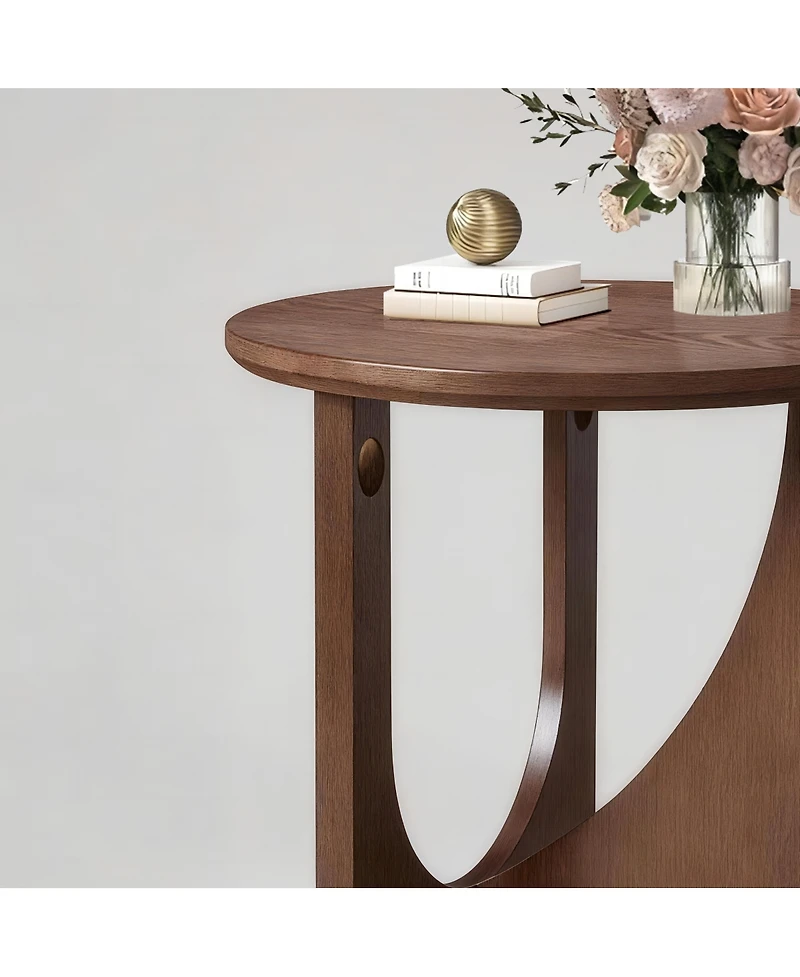 Streamdale Furniture Solid Wood Side Table, Rustic Accent Table
