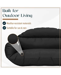 LeisureMod 2-Person Polyester Cushions for Swing Chairs and Hammocks