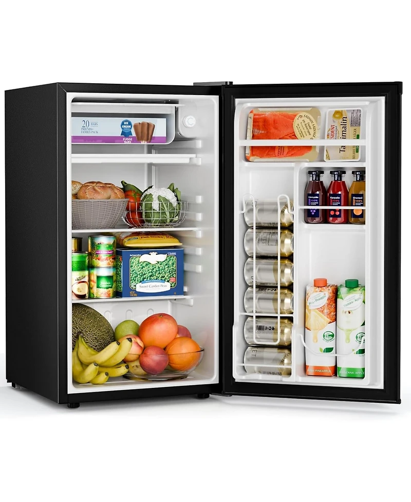 Antarctic Star 3.2 Cubic Feet. Mini Fridge, Quiet Compact Cooler with Freezer
