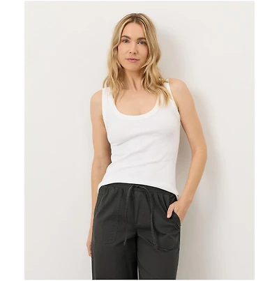Pact Women's Perfect Rib Scoop Neck Tank Made With Cotton
