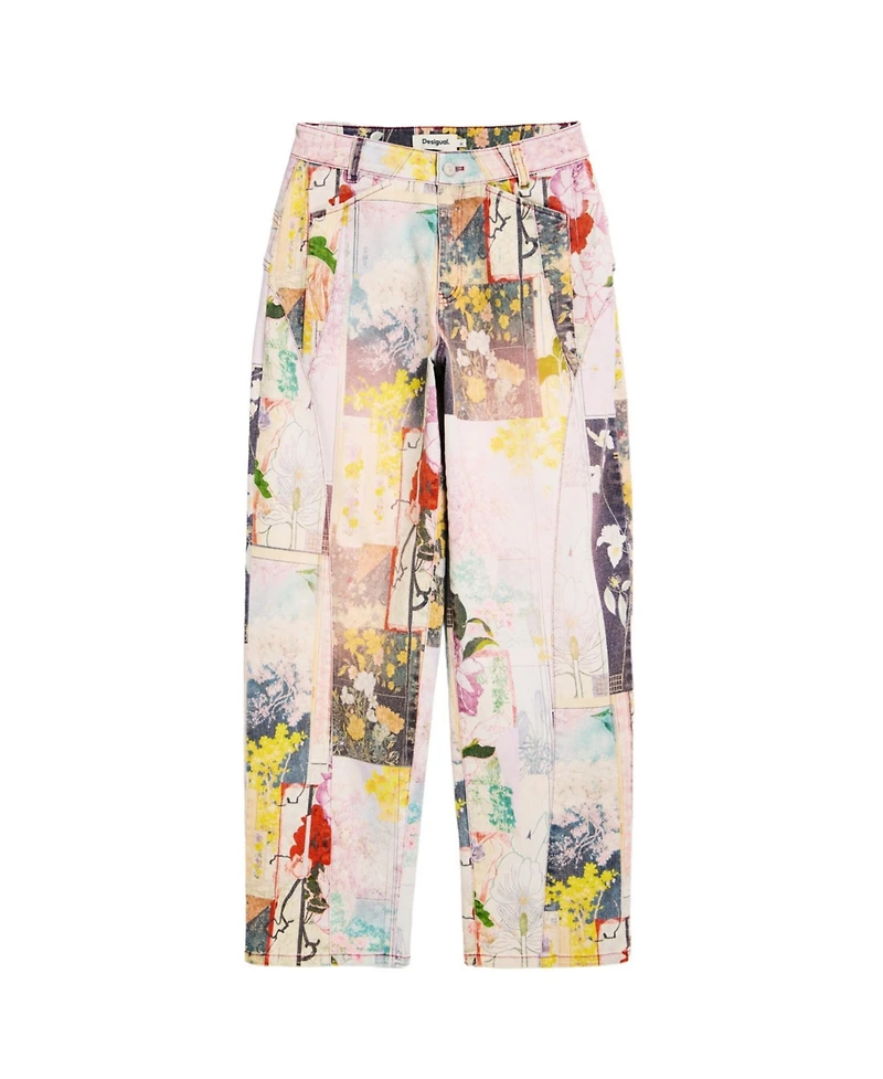 Desigual Women's Printed denim trousers